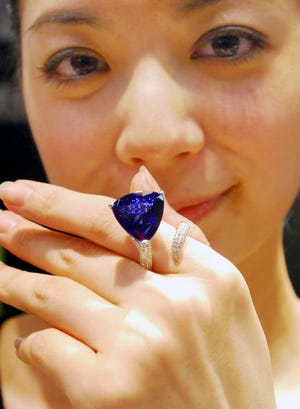 Tanzanite ring.