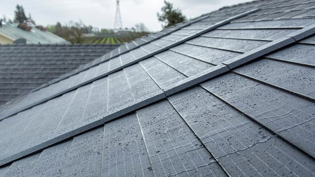 Timberline Solar shingles on a roof.