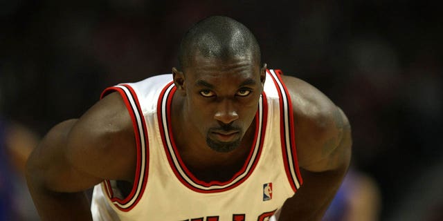 Bulls' Ben Gordon defends against the Detroit Pistons at the United Center on Nov. 8, 2007, in Chicago.