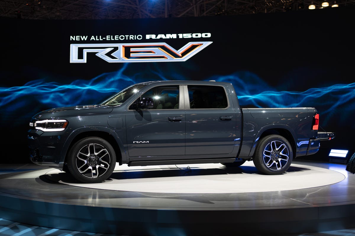 2025 Ram 1500 REV Tungsten at NY Auto Show