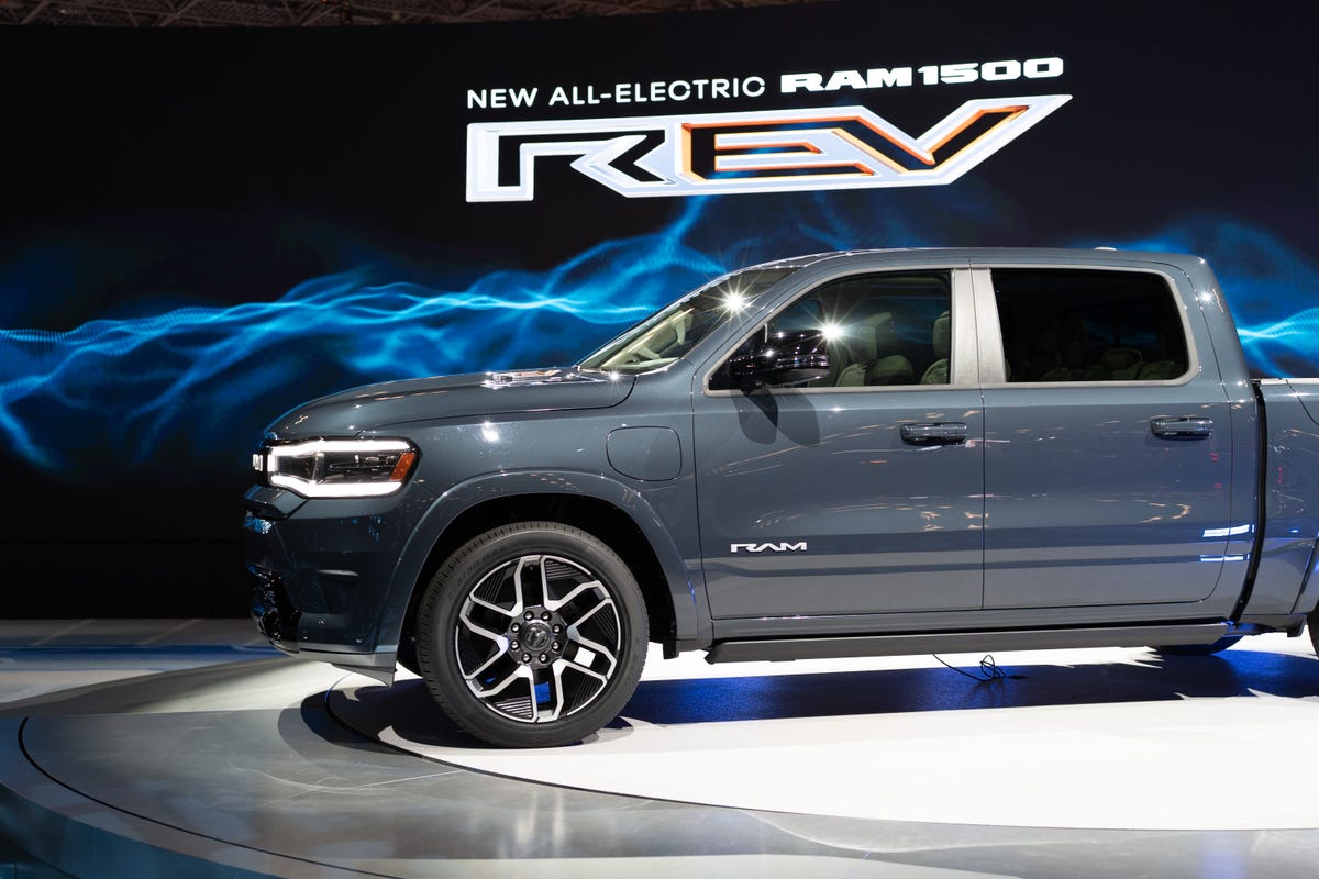 2025 Ram 1500 REV Tungsten at NY Auto Show