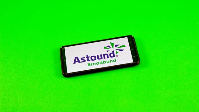 Astound Broadband logo on a phone