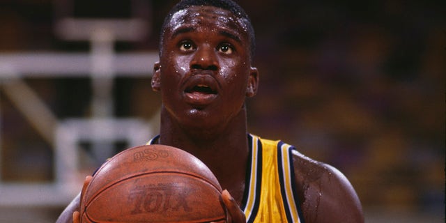 Shaquille O'Neal, center for the Louisiana State University Fighting Tigers.