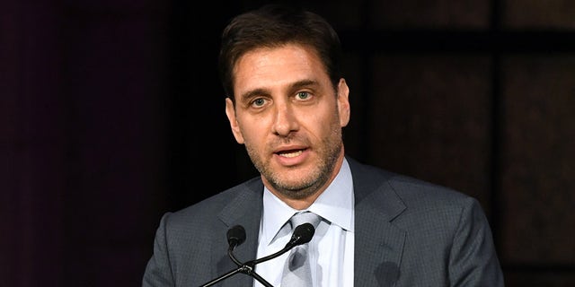 Mike Greenberg speaks on stage during Radio Hall Of Fame 2018 Induction Ceremony on Nov. 15, 2018, in New York City.