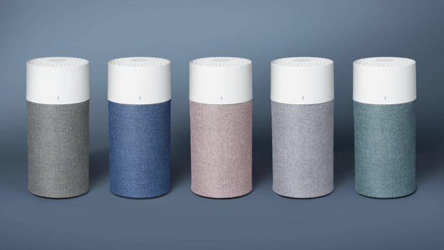 Blueair air purifiers in five colors