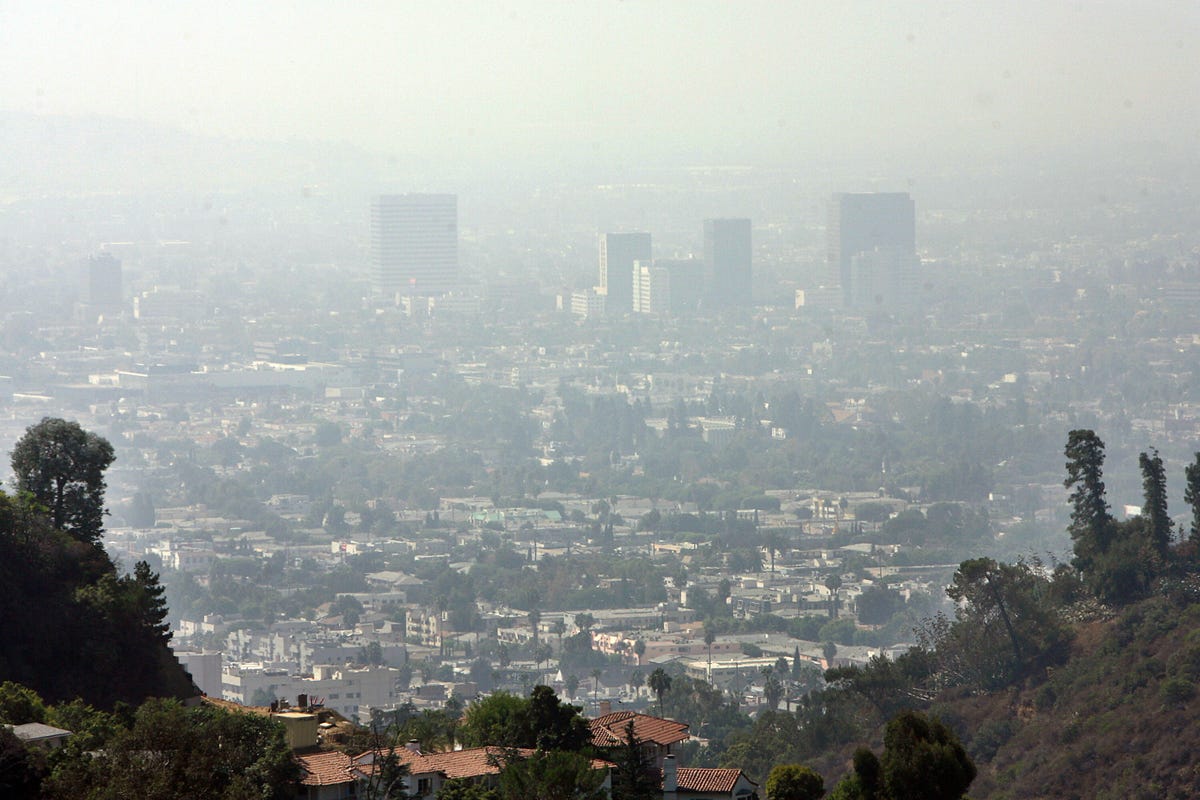 A general view of the air pollution over