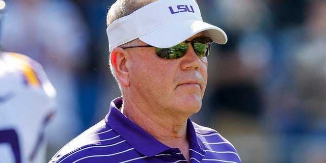 LSU Tigers head coach Brian Kelly during the Cheez-It Citrus Bowl on Jan. 2, 2023, in Orlando.