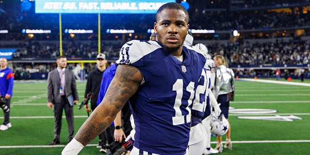 Micah Parsons of the Dallas Cowboys walks off the field after a game against the New York Giants Nov. 24, 2022, in Arlington, Texas.