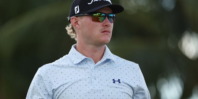 Jed Morgan looks on during the quarterfinals of the LIV Golf Invitational - Miami at Trump National Doral Miami on Oct. 28, 2022 in Doral, Florida.