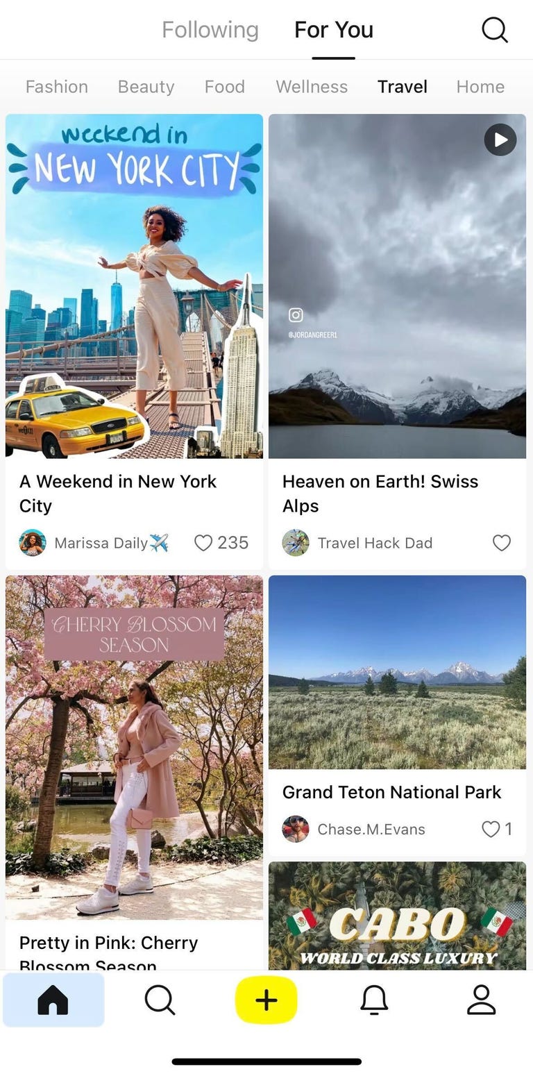 Lemon8 posts with the headings A Weekend in New York, Heaven on Earth! Swiss Alps, Grand Teton National Park and Pretty in Pink: Cherry Blossom Season