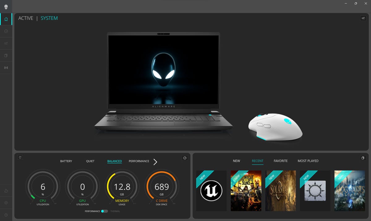 Alienware Command Center software