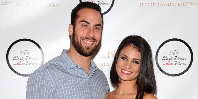 Anthony Bass, left, and Sydney Rae James attend Jessie James Decker's "Kittenish" Clothing Launch at Gramercy Park Hotel on Nov. 17, 2015 in New York City.