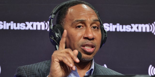 Stephen A. Smith attends SiriusXM At Super Bowl LVII Feb. 9, 2023, in Phoenix, Ariz.