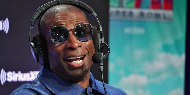 Deion Sanders attends SiriusXM At Super Bowl LVII on Feb. 9, 2023, in Phoenix, Arizona.