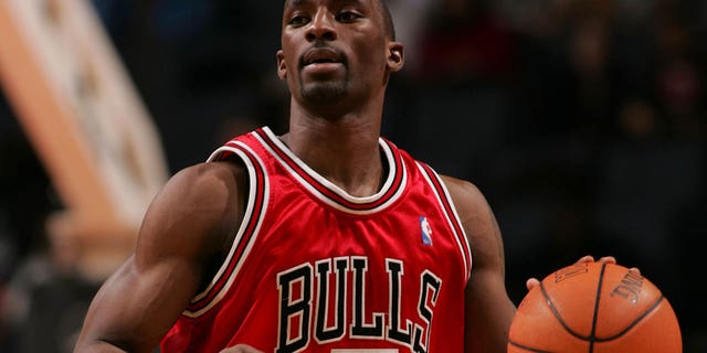 Chicago Bulls' Ben Gordon against the Bobcats on Feb. 14, 2007, in Charlotte, North Carolina.