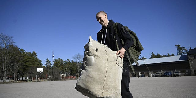 Lauri Markkanen of the Utah Jazz starts his military service at the Finnish Defense Forces Sports School in Helsinki, Finland, April 17, 2023.
